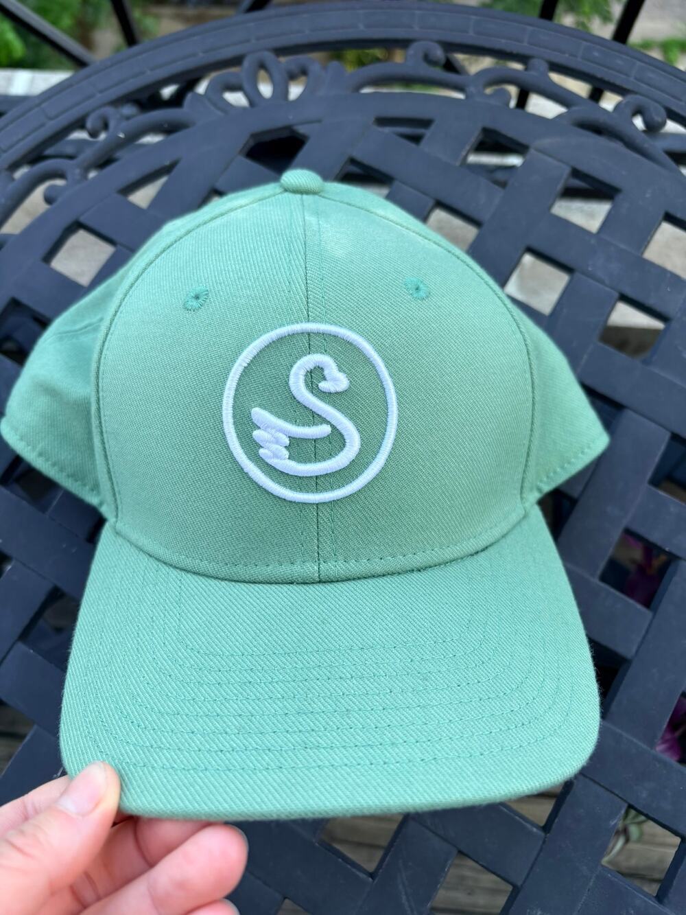Swannies Men's Husby Cap Green Cotton Snapback Golf Hat